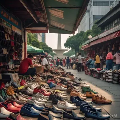 Bersih dan Nyaman! Bazar Sepatu di Monas 2025